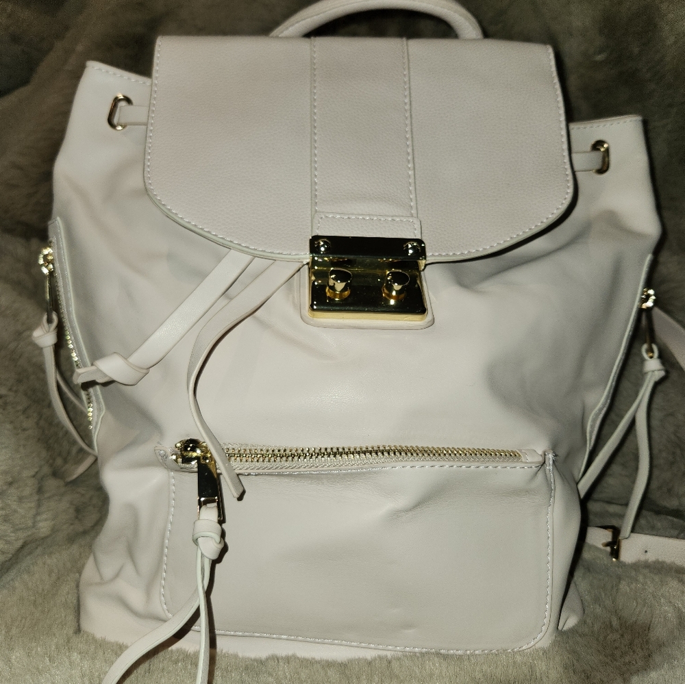 Indigo blush pink backpack